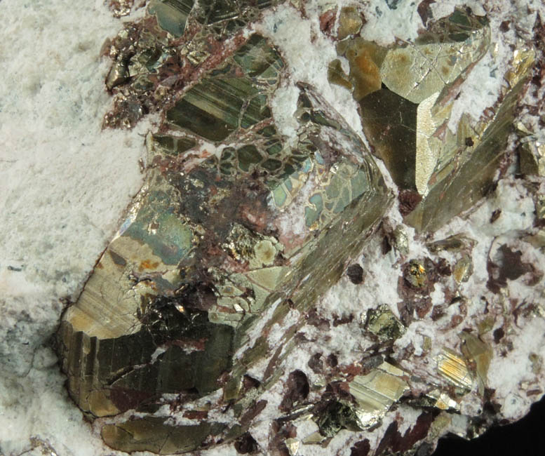 Pyrite in Dickite-Quartz from Milpillas Mine, Cuitaca, Sonora, Mexico