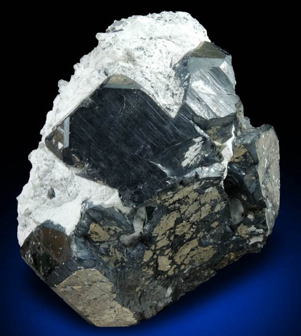 Pyrite with Chalcocite coating from Milpillas Mine, Cuitaca, Sonora, Mexico