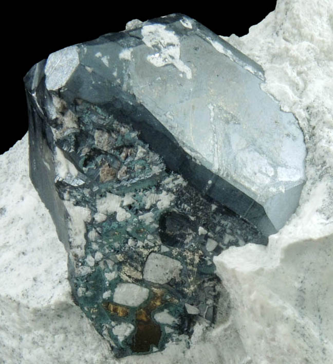 Pyrite with Chalcocite coating from Milpillas Mine, Cuitaca, Sonora, Mexico