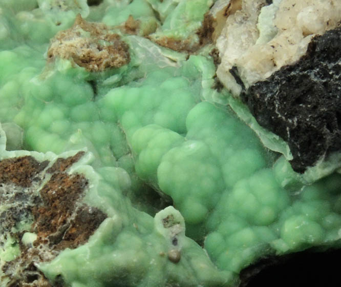 Phosphohedyphane, Mottramite, Mimetite from Cove Vein, Whytes Cleuch, Wanlockhead, Dumfriesshire, Scotland