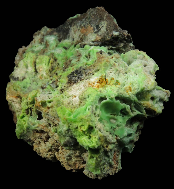 Phosphohedyphane, Mottramite, Mimetite from Cove Vein, Whytes Cleuch, Wanlockhead, Dumfriesshire, Scotland