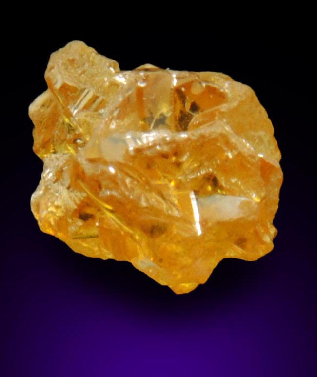 Diamond (1.39 carat rough interconnected fancy brownish-yellow cavernous uncut rough diamonds) from Mbuji-Mayi, 300 km east of Tshikapa, Democratic Republic of the Congo