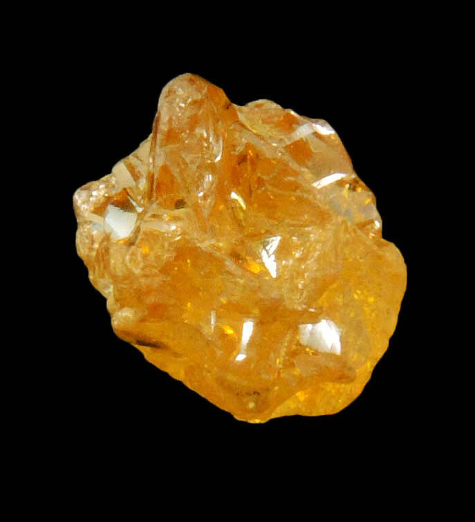 Diamond (1.39 carat rough interconnected fancy brownish-yellow cavernous uncut rough diamonds) from Mbuji-Mayi, 300 km east of Tshikapa, Democratic Republic of the Congo