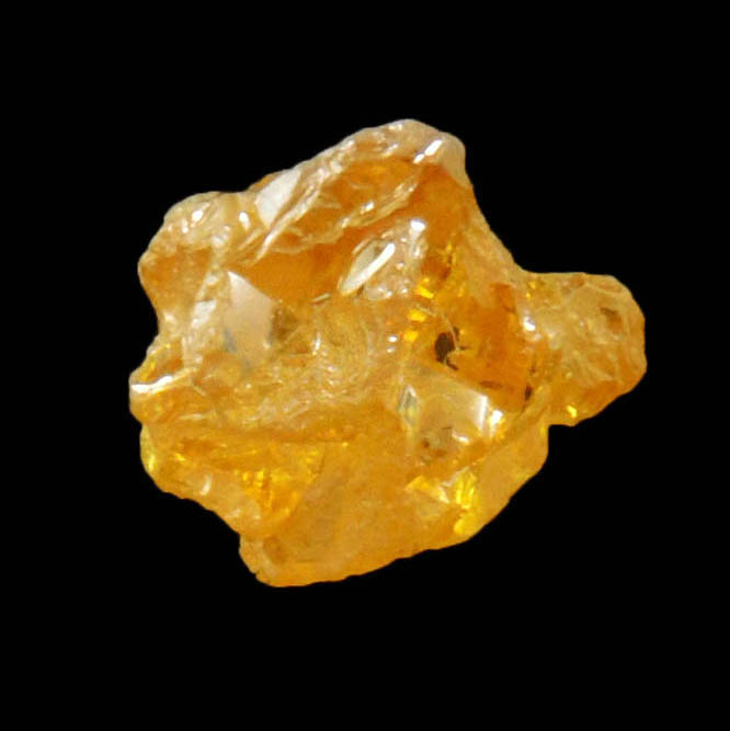 Diamond (1.39 carat rough interconnected fancy brownish-yellow cavernous uncut rough diamonds) from Mbuji-Mayi, 300 km east of Tshikapa, Democratic Republic of the Congo