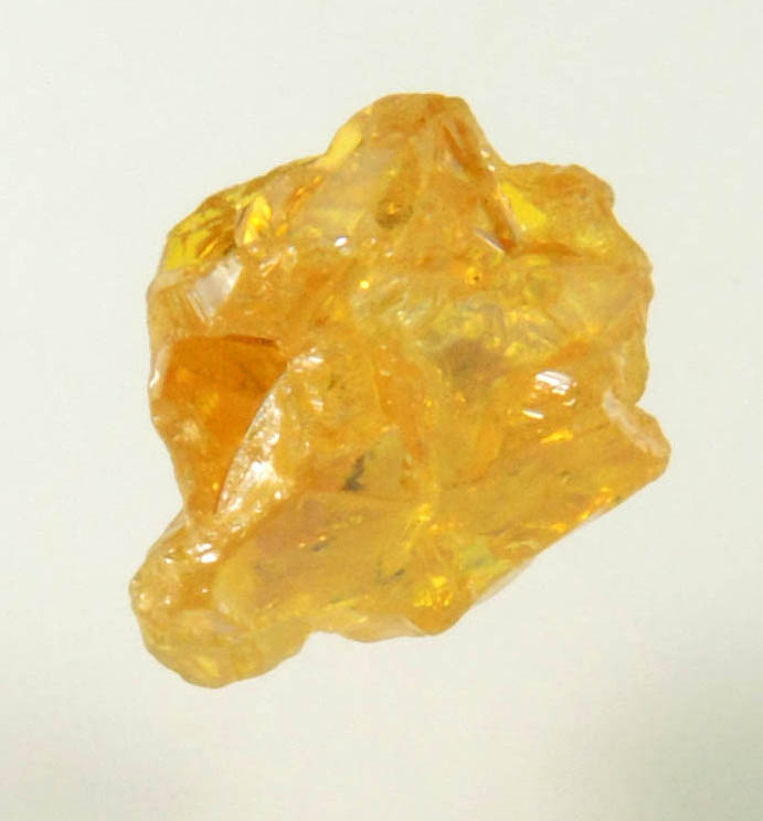 Diamond (1.39 carat rough interconnected fancy brownish-yellow cavernous uncut rough diamonds) from Mbuji-Mayi, 300 km east of Tshikapa, Democratic Republic of the Congo