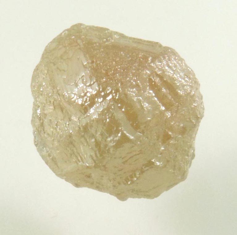 Diamond (3.85 carat rough yellowish-gray cubo-octahedral uncut rough diamond) from Mbuji-Mayi, 300 km east of Tshikapa, Democratic Republic of the Congo