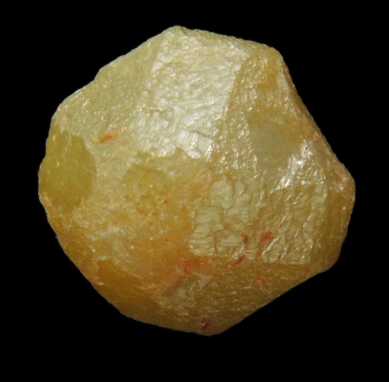 Diamond (4.65 carat rough yellow-gray cubo-octahedral crystal) from Mbuji-Mayi, 300 km east of Tshikapa, Democratic Republic of the Congo