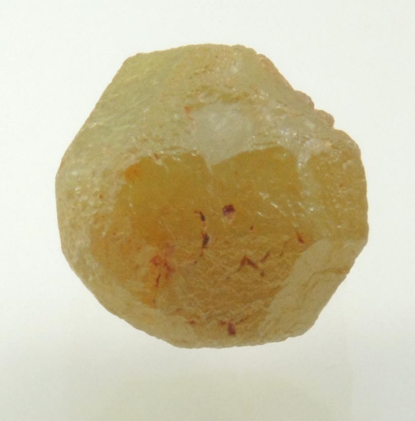 Diamond (4.65 carat rough yellow-gray cubo-octahedral crystal) from Mbuji-Mayi, 300 km east of Tshikapa, Democratic Republic of the Congo