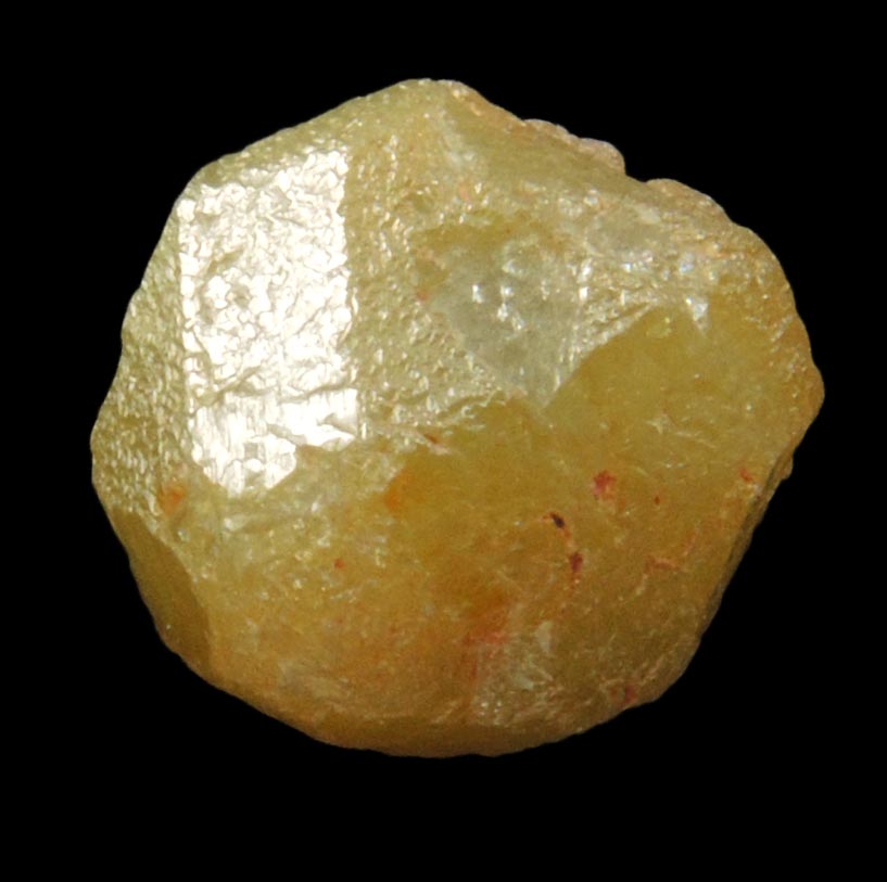 Diamond (4.65 carat rough yellow-gray cubo-octahedral crystal) from Mbuji-Mayi, 300 km east of Tshikapa, Democratic Republic of the Congo
