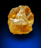 Diamond (0.51 carat uncut fancy-yellow cavernous uncut rough diamond) from Mbuji-Mayi, 300 km east of Tshikapa, Democratic Republic of the Congo