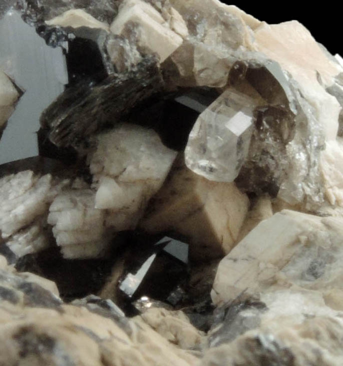 Topaz, Smoky Quartz, Microcline, Albite from Diamond Rocks, Hare's Gap, Mournes, County Down, Ireland