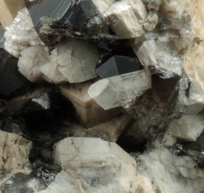 Topaz, Smoky Quartz, Microcline, Albite from Diamond Rocks, Hare's Gap, Mournes, County Down, Ireland