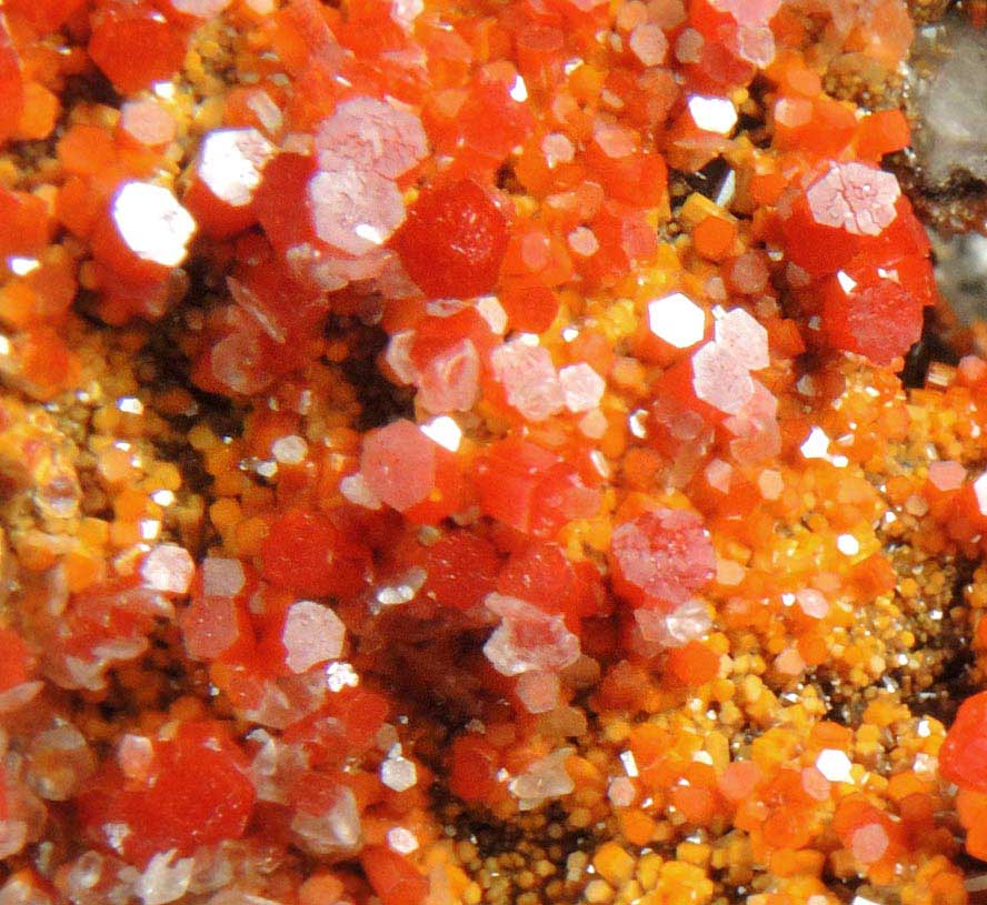 Vanadinite with minor Calcite from North Geronimo Mine, La Paz County, Arizona