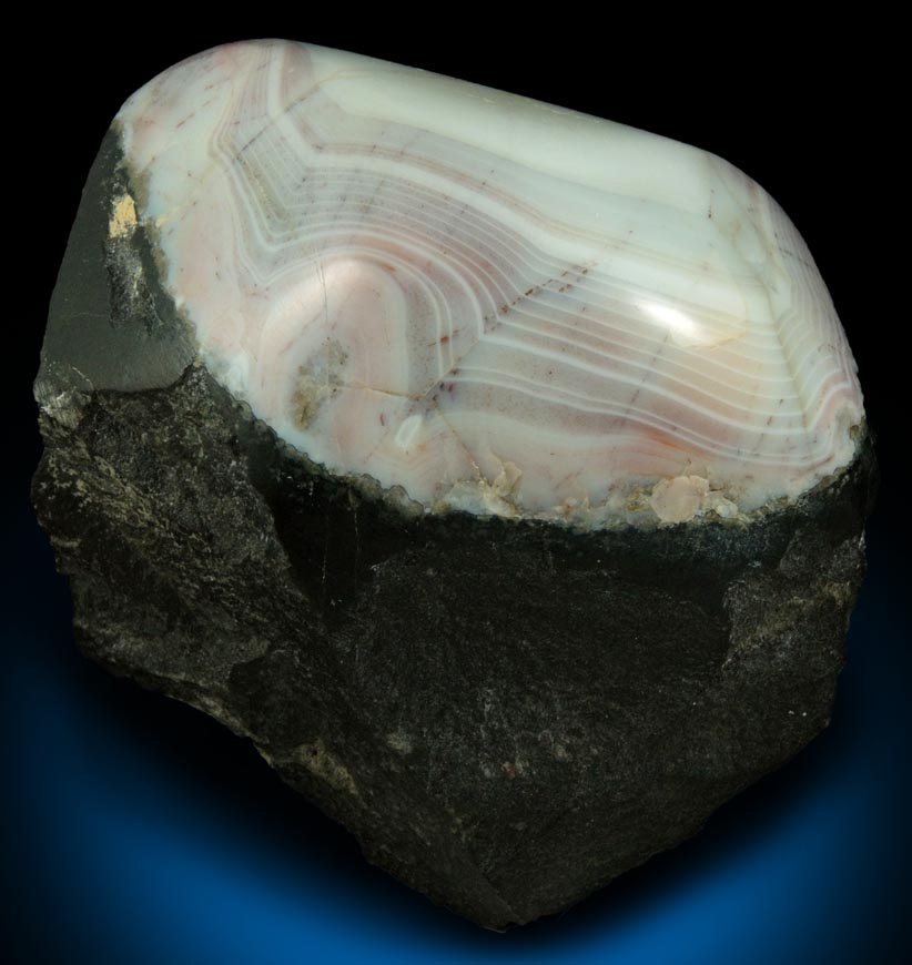 Quartz var. Agate from Paterson, Passaic County, New Jersey