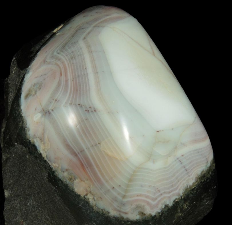 Quartz var. Agate from Paterson, Passaic County, New Jersey