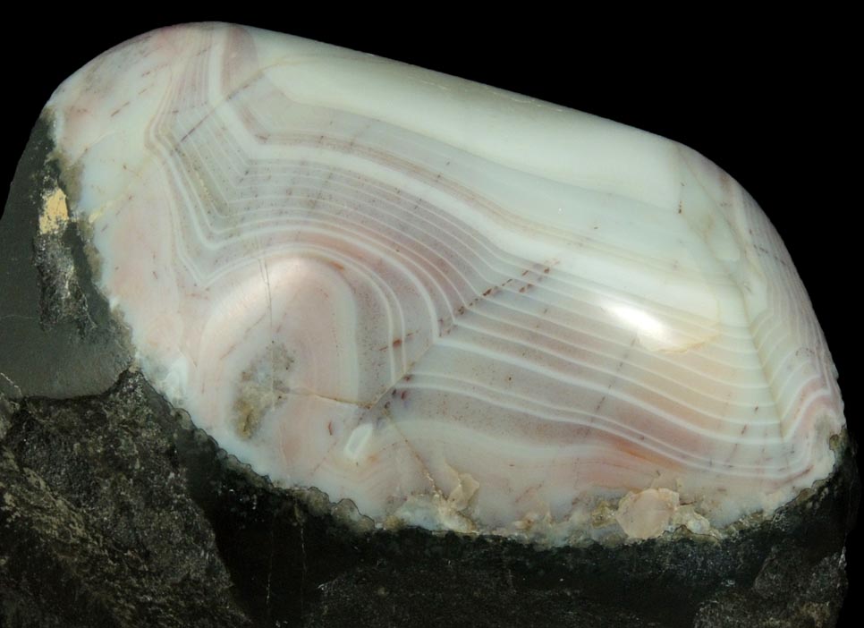 Quartz var. Agate from Paterson, Passaic County, New Jersey