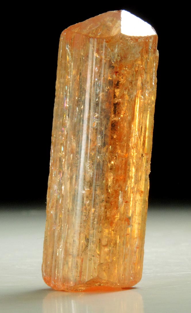 Topaz var. Imperial Topaz from Ouro Preto, Minas Gerais, Brazil