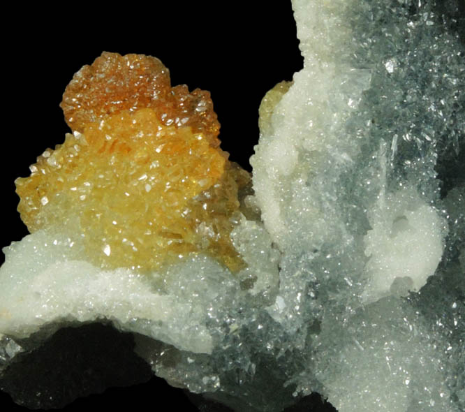 Zincite - secondary mineralization from Olawa, Silesia, Poland