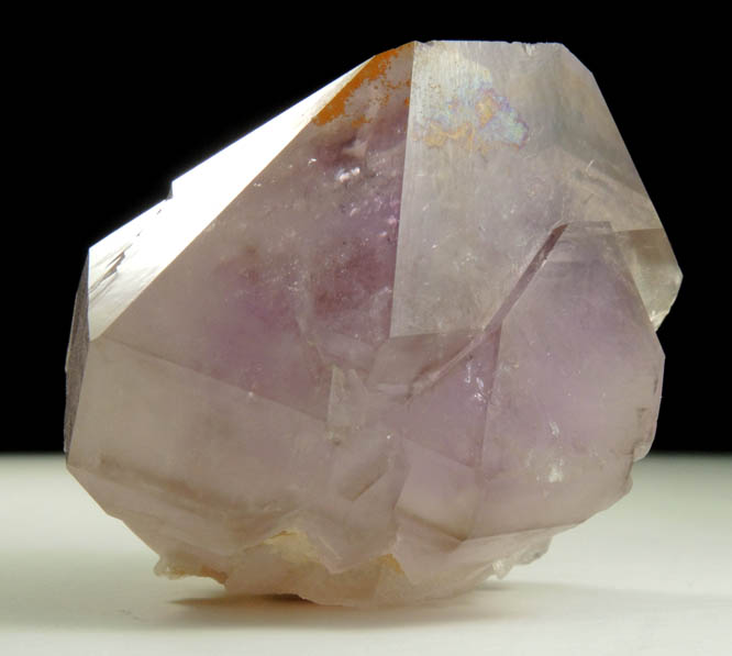 Quartz var. Amethyst (with phantom-growth zones) from Reel Mine, Iron Station, Lincoln County, North Carolina