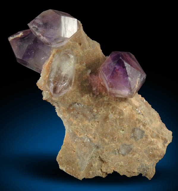 Quartz var. Amethyst Quartz from Balkhash Lake, near Preozersk, Karaganda Oblast, Kazakhstan