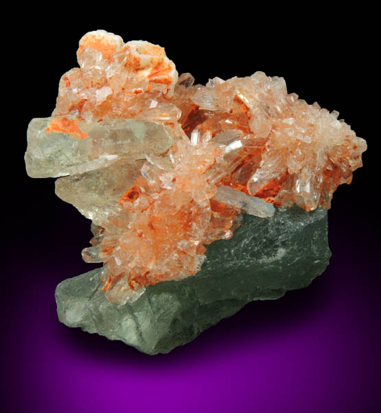 Creedite on Fluorite from Mina Navidad, 19 km northwest of Abasolo, Durango, Mexico