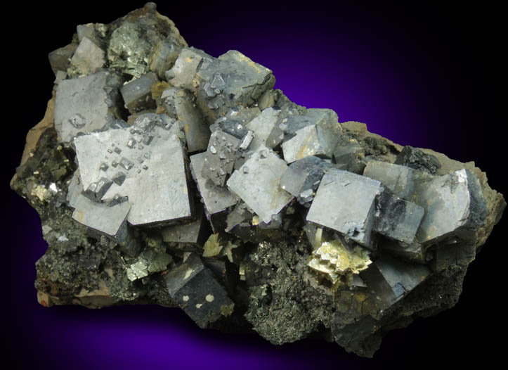 Galena and Marcasite with minor Sphalerite from Tri-State Lead-Zinc Mining District, near Joplin, Jasper County, Missouri