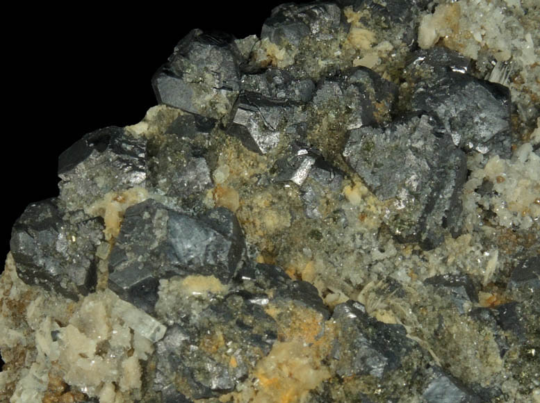 Galena, Calcite, Barite, Sphalerite from Rudolfschacht, Bad Bleiberg, Carinthia, Austria