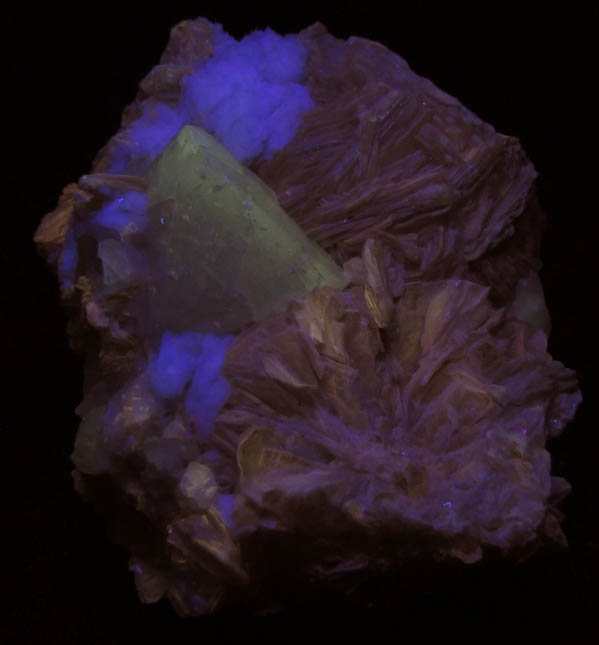 Topaz in Muscovite from Shigar Valley, Skardu District, Baltistan, Gilgit-Baltistan, Pakistan