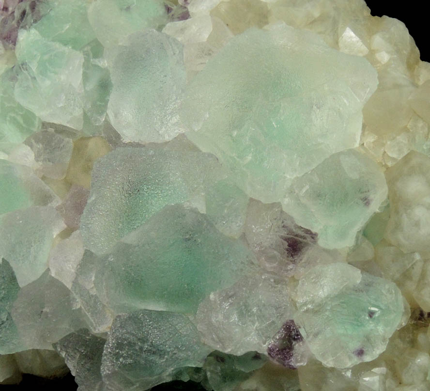 Fluorite on Quartz from Peaked Mountain, east of North Conway, Carroll County, New Hampshire