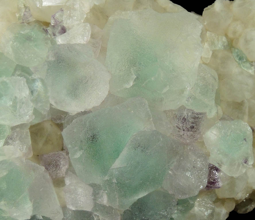 Fluorite on Quartz from Peaked Mountain, east of North Conway, Carroll County, New Hampshire