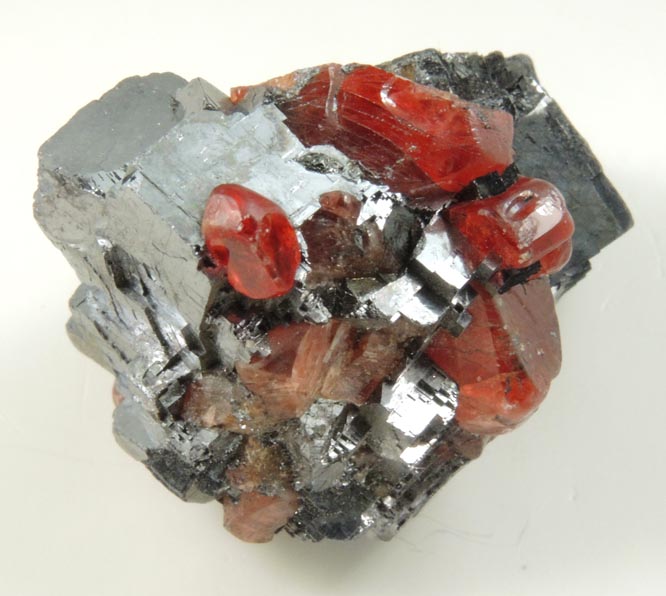 Rhodonite in Galena from Broken Hill, New South Wales, Australia