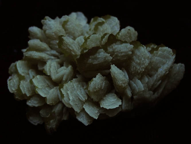 Sulfur on Barite from Machow Mine, Tarnobrzeg, Poland