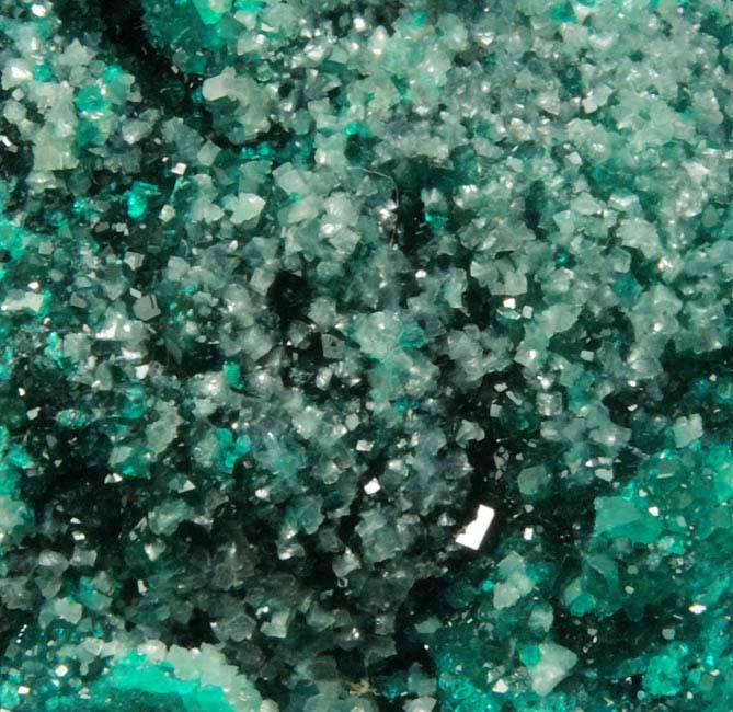 Dioptase with Calcite from Tsumeb Mine, Otavi-Bergland District, Oshikoto, Namibia