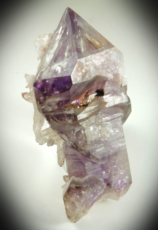 Quartz var. Amethyst (scepter-shaped crystals) from Goboboseb Mountains, 43 km west of Brandberg Mountain, Erongo region, Namibia