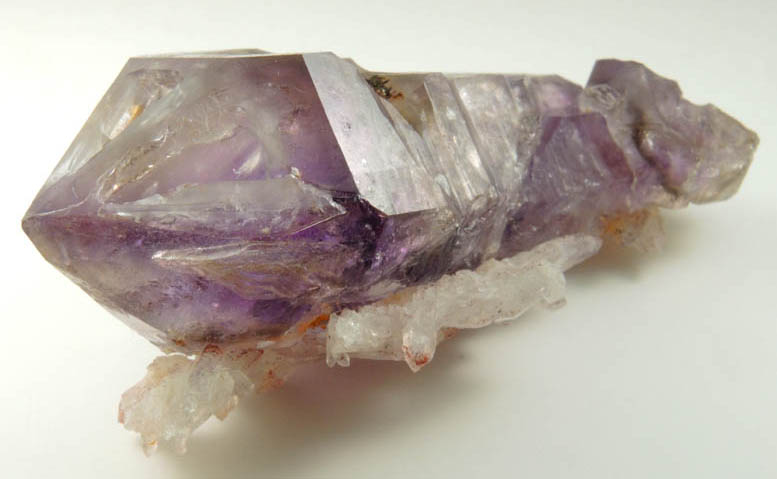 Quartz var. Amethyst (scepter-shaped crystals) from Goboboseb Mountains, 43 km west of Brandberg Mountain, Erongo region, Namibia