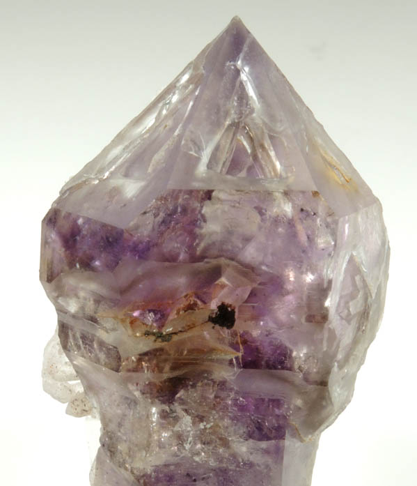 Quartz var. Amethyst (scepter-shaped crystals) from Goboboseb Mountains, 43 km west of Brandberg Mountain, Erongo region, Namibia