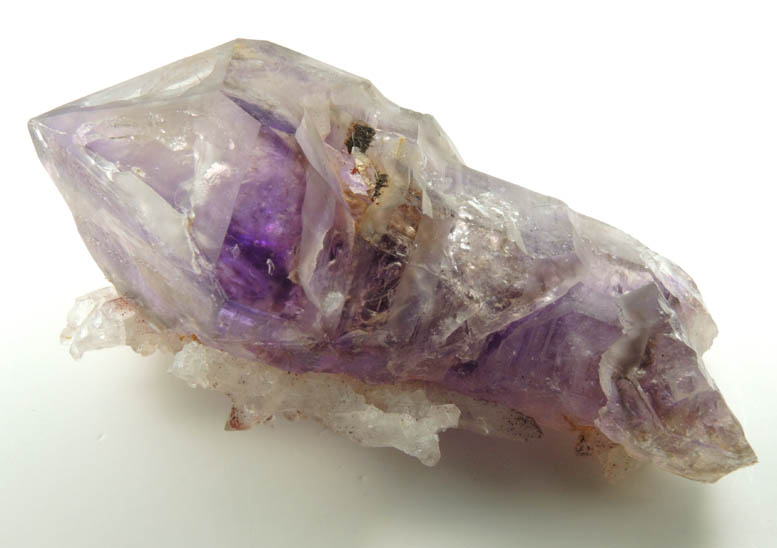 Quartz var. Amethyst (scepter-shaped crystals) from Goboboseb Mountains, 43 km west of Brandberg Mountain, Erongo region, Namibia