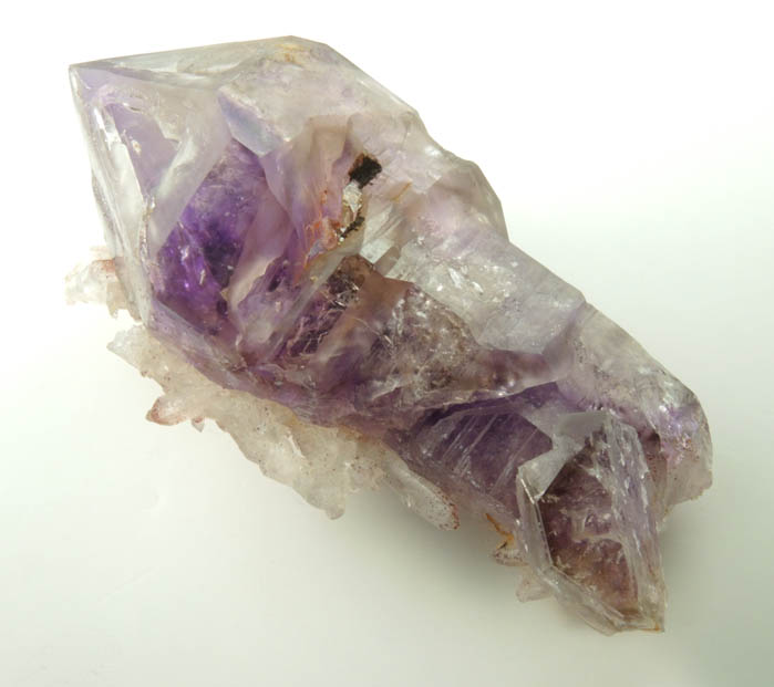 Quartz var. Amethyst (scepter-shaped crystals) from Goboboseb Mountains, 43 km west of Brandberg Mountain, Erongo region, Namibia