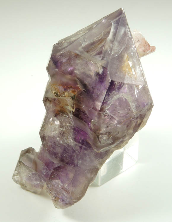 Quartz var. Amethyst (scepter-shaped crystals) from Goboboseb Mountains, 43 km west of Brandberg Mountain, Erongo region, Namibia