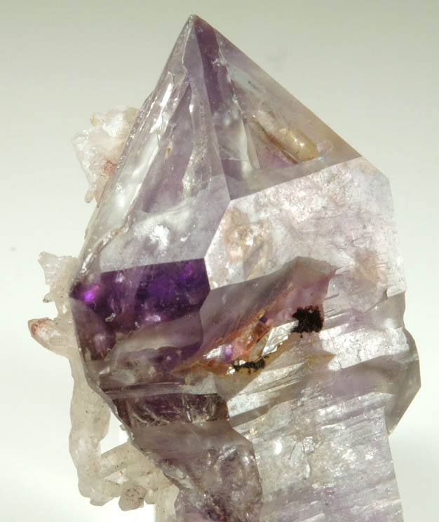 Quartz var. Amethyst (scepter-shaped crystals) from Goboboseb Mountains, 43 km west of Brandberg Mountain, Erongo region, Namibia