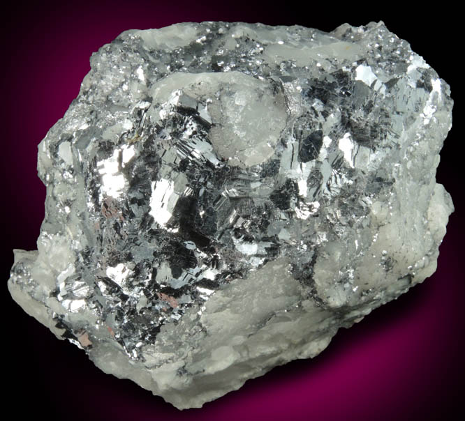 Galena in Quartz from Madan District, Rhodope Mountains, Bulgaria