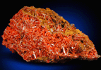 Crocoite from Red Lead Mine, Dundas, Tasmania, Australia