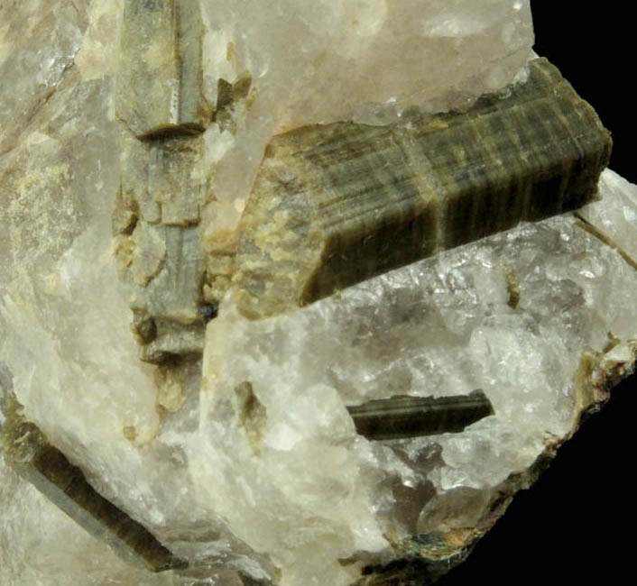 Epidote in Quartz from near Statesville, Iredell County, North Carolina