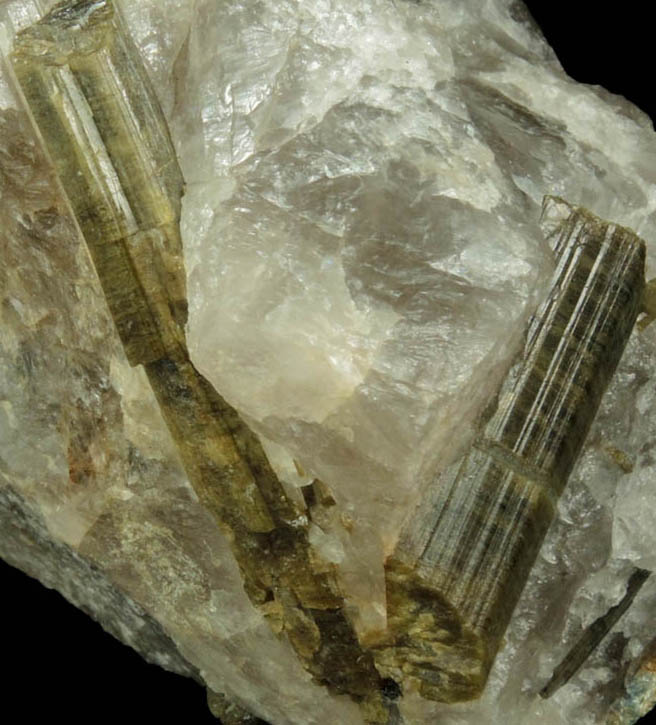 Epidote in Quartz from near Statesville, Iredell County, North Carolina