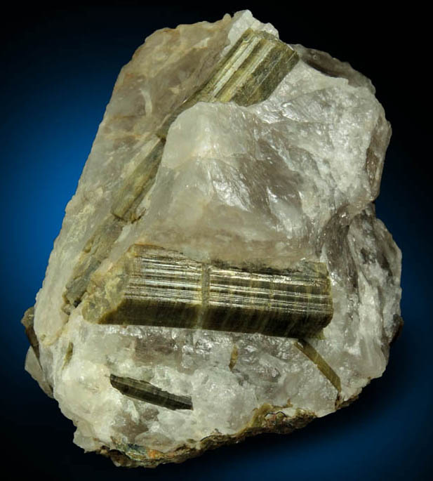 Epidote in Quartz from near Statesville, Iredell County, North Carolina