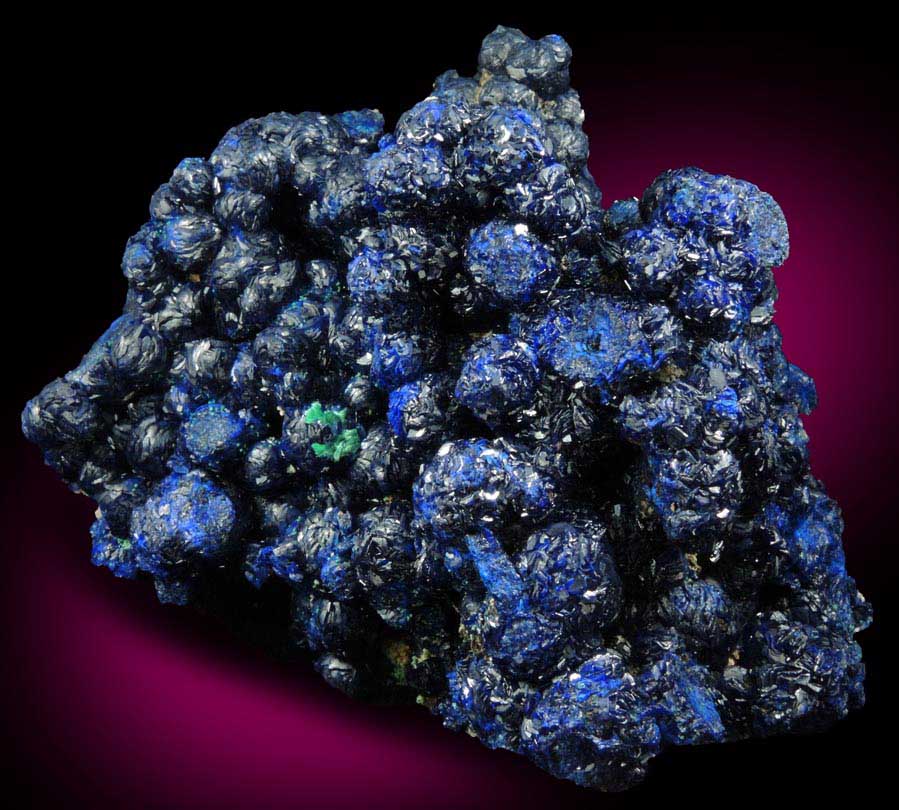 Azurite with minor Malachite from Cole Mine, Bisbee, Warren District, Cochise County, Arizona