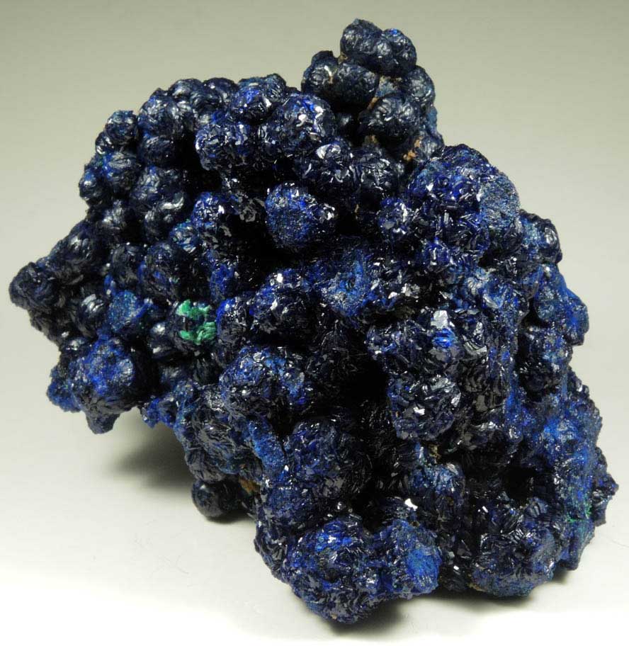 Azurite with minor Malachite from Cole Mine, Bisbee, Warren District, Cochise County, Arizona