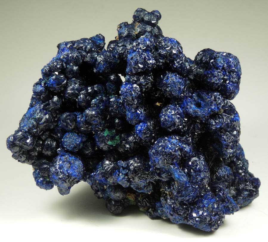 Azurite with minor Malachite from Cole Mine, Bisbee, Warren District, Cochise County, Arizona