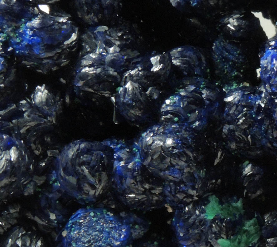 Azurite with minor Malachite from Cole Mine, Bisbee, Warren District, Cochise County, Arizona