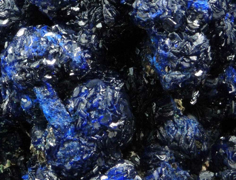 Azurite with minor Malachite from Cole Mine, Bisbee, Warren District, Cochise County, Arizona